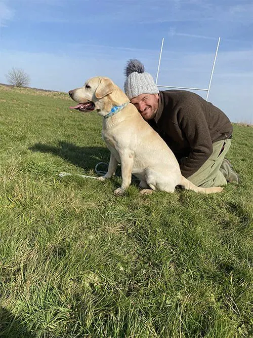 Complicité avec un de nos labradors